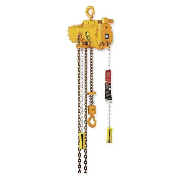 INGERSOLL RAND Air Chain Hoist,1100 lb. Cap.,10 ft. Lft (ML500K2C10C6
