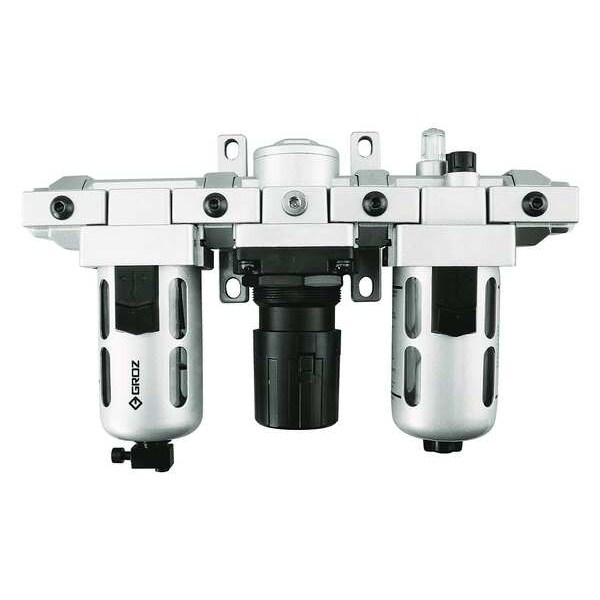 Groz Filter/Regulator/Lubricator, 1/4In, 46cfm 7DX45