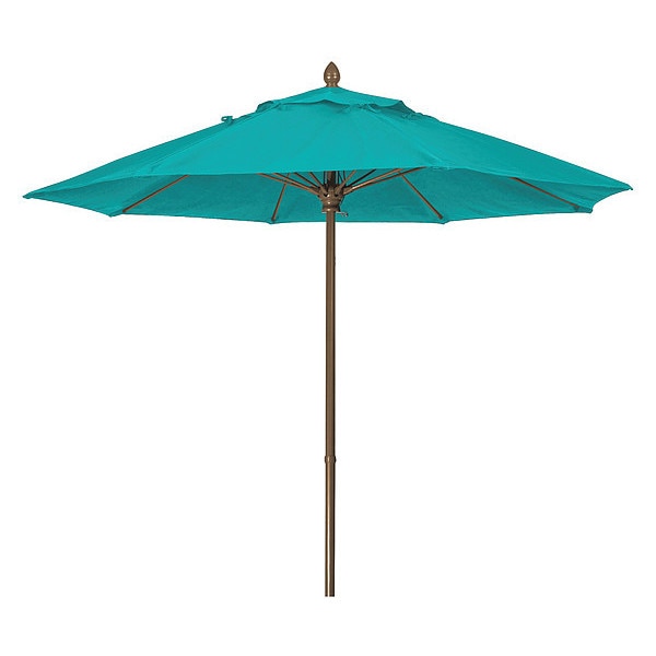 Fiberbuilt Mrkt Umbrella 8Rib PushUp Cb, Aruba, 7.5Ft 7MPUCB-4612