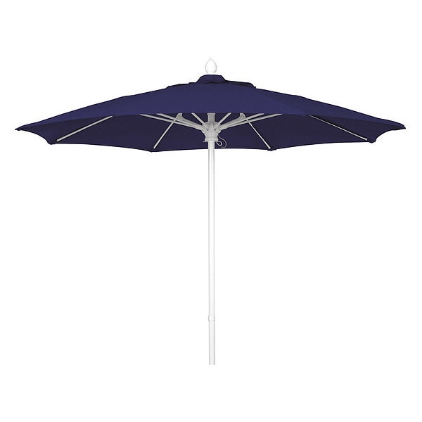 Fiberbuilt Market Umbrella 8Rib Push Up, Navy, 7.5 ft. 7MPUW-4646