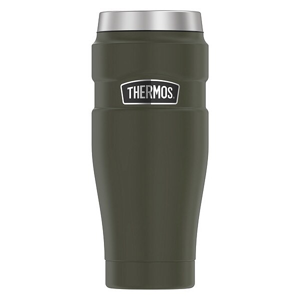 Thermos Stainless Steel Travel Tumbler, 16oz, Army Green, Hot 7 Hrs, Cold  18 Hrs SK1005AG4