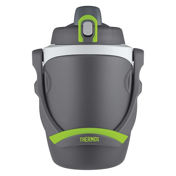 Thermos BPAFree Hydration Bottle, 64 oz./1.9L, Charcoal, Cold 12 Hrs