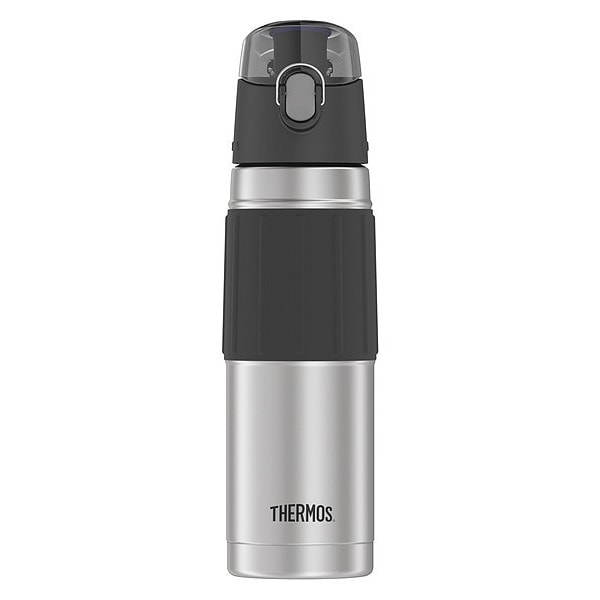 Thermos Stainless Steel Hydration Bottle, 18 oz., SS/Gray, Cold 14 Hrs