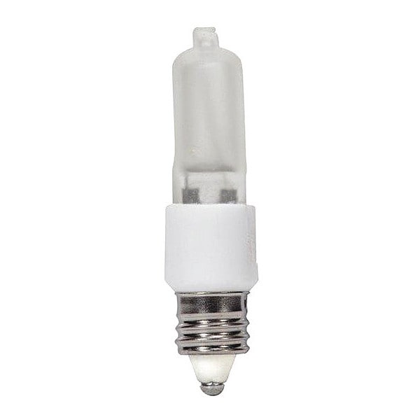 Excel 20W T3 Halogen Light Bulb Mini Candelabra Base Frost Finish