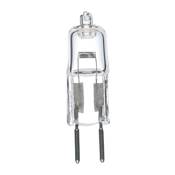 Satco Bulb, Halogen, 50W, T4, Bi Pin GY6.35 Base, Bi Pin S3121