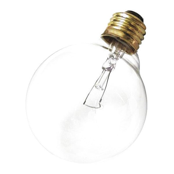 Satco 25 W G25 Incandescent Clear 3000 Hours 180L Medium Base