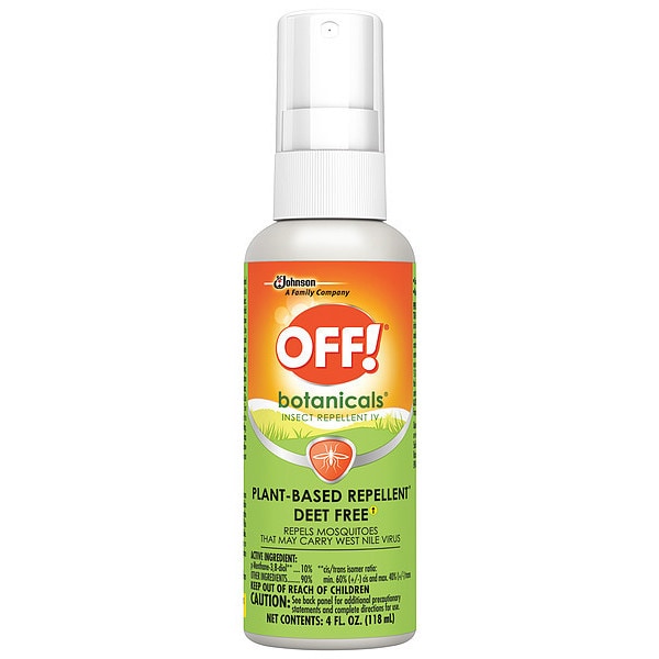 Off Botanicals Insect Repellent IV, 4 oz., PK8 694971 | Zoro