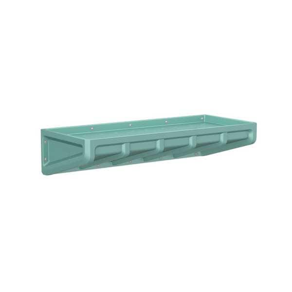 Endurance Endurance Wall Mount Bunk, Aqua, 18 in H 7701AQ Zoro