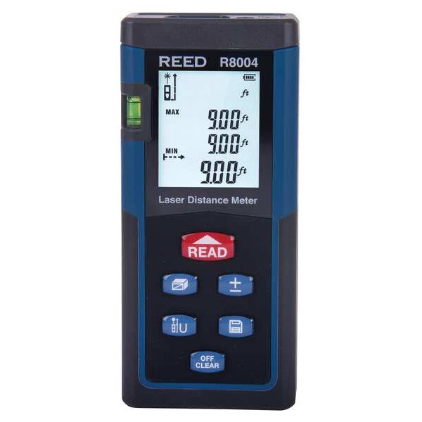 Reed Instruments Laser Distance Meter, 131ft R8004 | Zoro