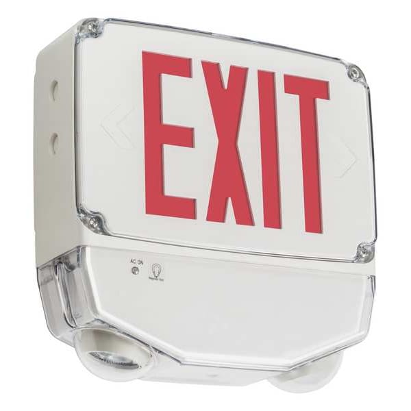 Lithonia Lighting LED Wet Location Emergency Light/Exit WLTC 1 R TPS M4