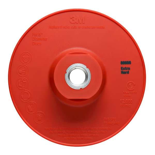 3M Fiber Disc Backup Pad, 5 in Dia, PK10 88656 | Zoro
