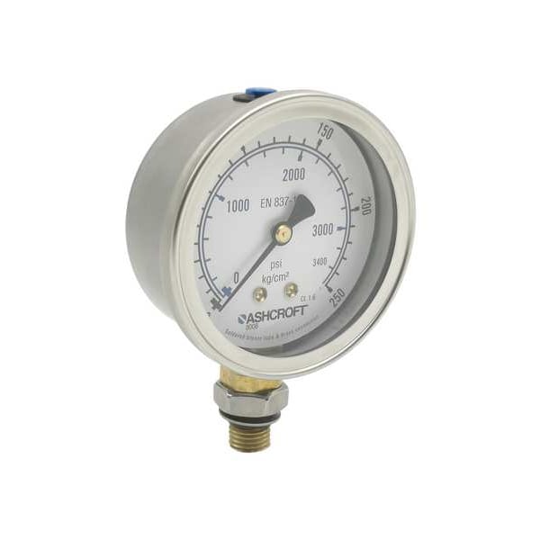 Ashcroft Pressure Gauge 638008A4GRWCP0L3000 Zoro