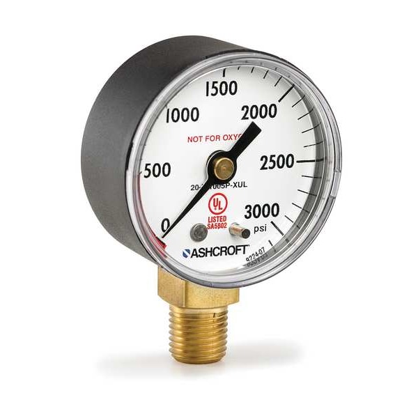 Ashcroft Pressure Gauge 20W1005PHL2DXUL2000 Zoro