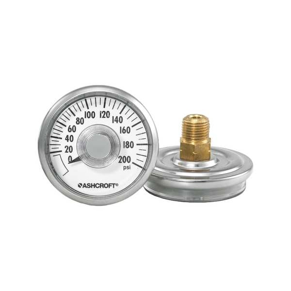 Ashcroft Pressure Gauge 25W1001TH 02BXUCZG200 Zoro