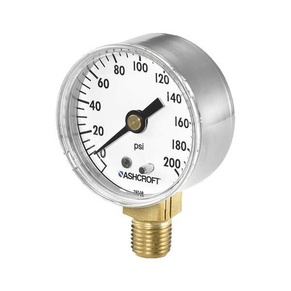 Ashcroft Pressure Gauge 20W1005SH 02L XZG 160 Zoro