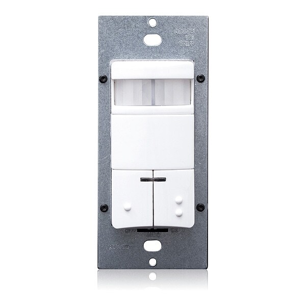 Leviton ODS10-IDW Decora Wall Switch Occupancy Sensor – 120/277V, White, Infrared Motion Detector