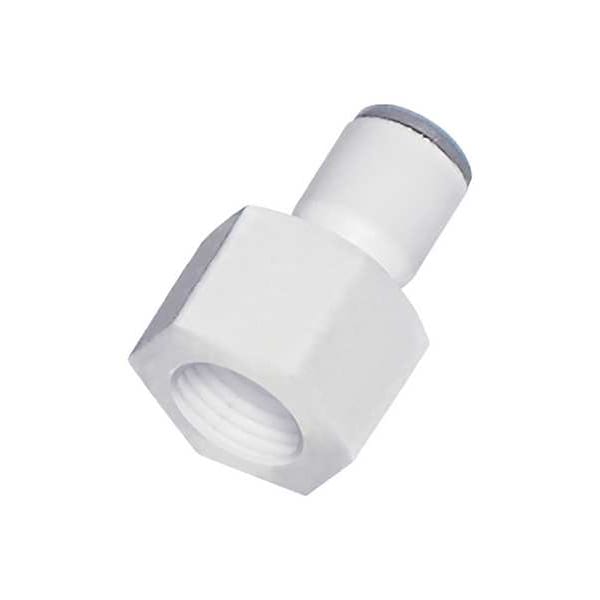 Parker Metric Plastic PushtoConnect Fitting, Polymer, White 6315 06