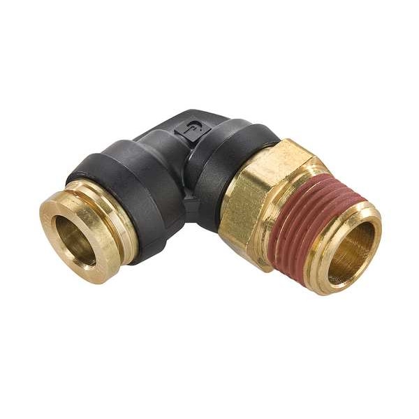 Parker PushtoConnect, Threaded DOT PushtoConnect Fitting, Composite, Black VS369PTC128 Zoro