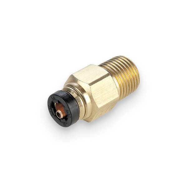 Parker PushtoConnect, Threaded Composite DOT PushtoConnect Fitting, Brass, Silver 68PTC32
