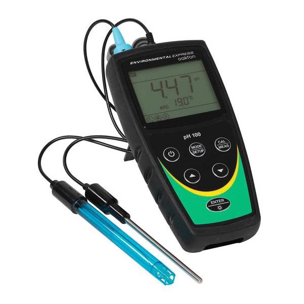 Oakton Ph Meter, LCD, AA Batteries 3561325 Zoro