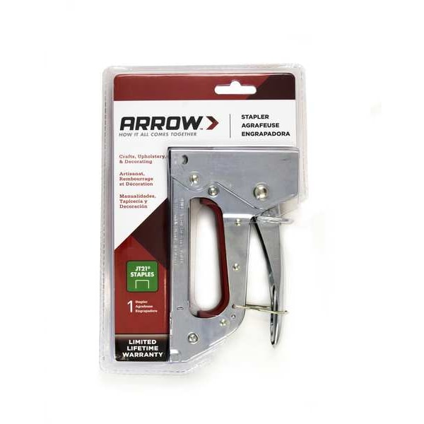 Arrow Fastener Staple Gun, Flat Crown Staples, Cap 100 JT27 Zoro