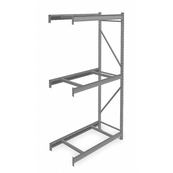 Tennsco Add-On Bulk Storage Rack, 24 in D, 48 in W, 3 Shelves 6940 | Zoro