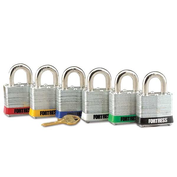 Fortress Lockout Padlock, KD, Blue, 1-1/4