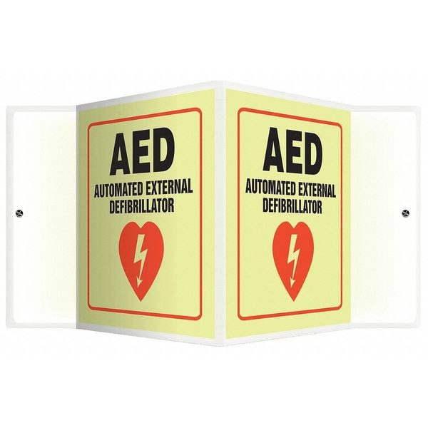 Accuform VShape Projection Sign, 6"X81/2", PSP861 PSP861 Zoro