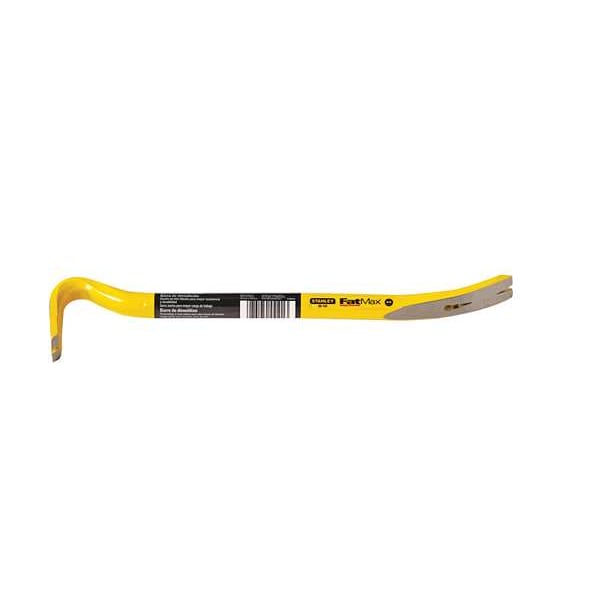 W STANLEY Heat Treated Steel Pry Bars,Pry Bar,36 In 55104 Yellow L,13/4 In