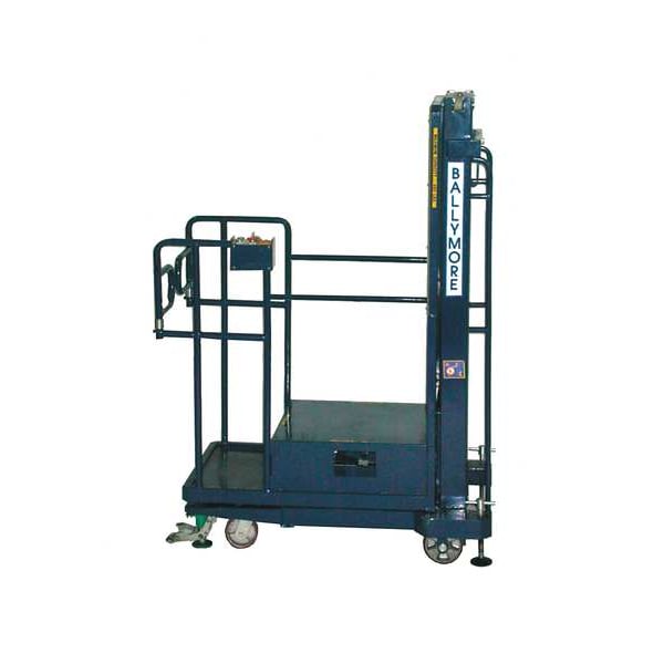 Ballymore Personnel Lift, PushAround Drive, 650 lb Load Capacity, 6 ft