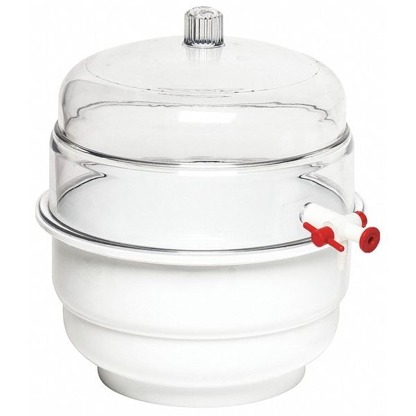 Sp Scienceware Space Saver Vacuum Desiccator, 103/4 Dia F420250000 Zoro