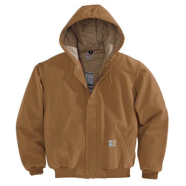 Carhartt Carhartt Flame Resistant Duck Active Jac, Brown, 100 Cotton