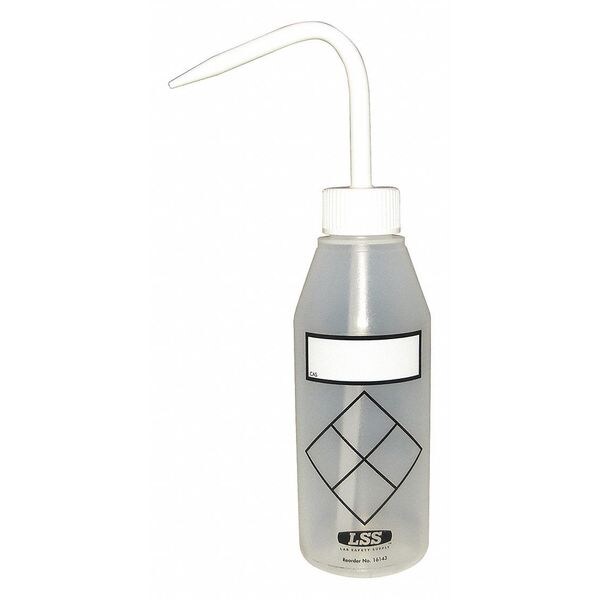 Lab Safety Supply Wash Bottle, Narrow, White, PK6 8XYG7 Zoro