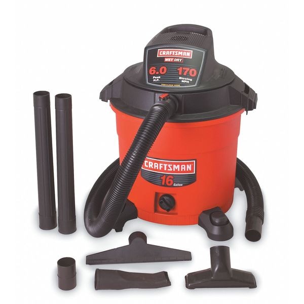 掃除機・クリーナー CRAFTSMAN wet and dry vaccum 22L CRAFTSMAN 2.5-Gallon 2-HP Corded Wet/Dry Shop Vacuum with