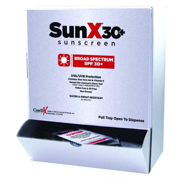 Sunx Sunscreen, Box, 1/4 oz., PK50 18-350 | Zoro
