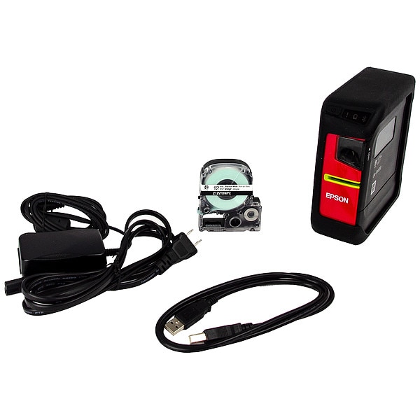 Epson Portable Label Printer, 1" Max Label W LWPX400 Zoro