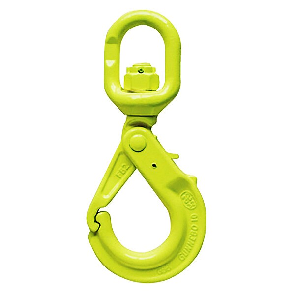 Gunnebo Lifting Swivel Hook, Chain Eye, Self Locking CFH038GJ09 Zoro