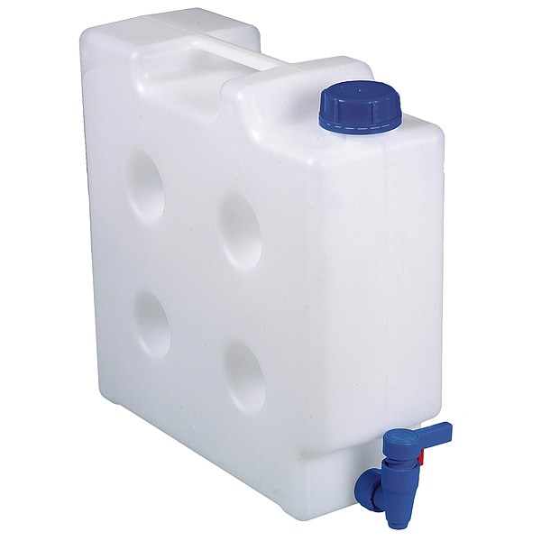 Zoro Select Jerrican Carboy, 10 L, 335 mm H 04352100 and 05301000 Zoro