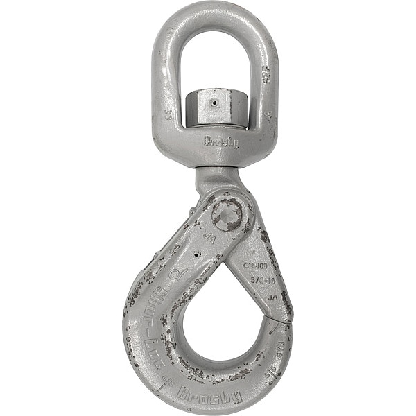 Crosby SelfLock Hook, Alloy Stl, 1 3/4", 7,040 lb 1004322 Zoro
