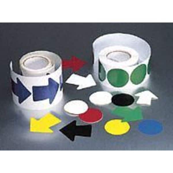 Zoro Select Floor Tape, Red, 3 inx3 in, Circle, PK500 9AG03 | Zoro