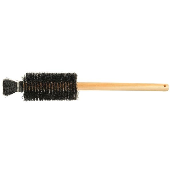 Cooper Tools Lab Beaker Brush, 10" L Handle, 6 in L Brush, Black, 16 in L Overall 06181