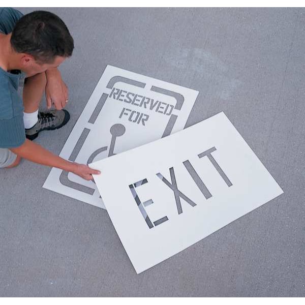 Aervoe Parking Lot Stencil Kit, Composition Brd 797 Zoro