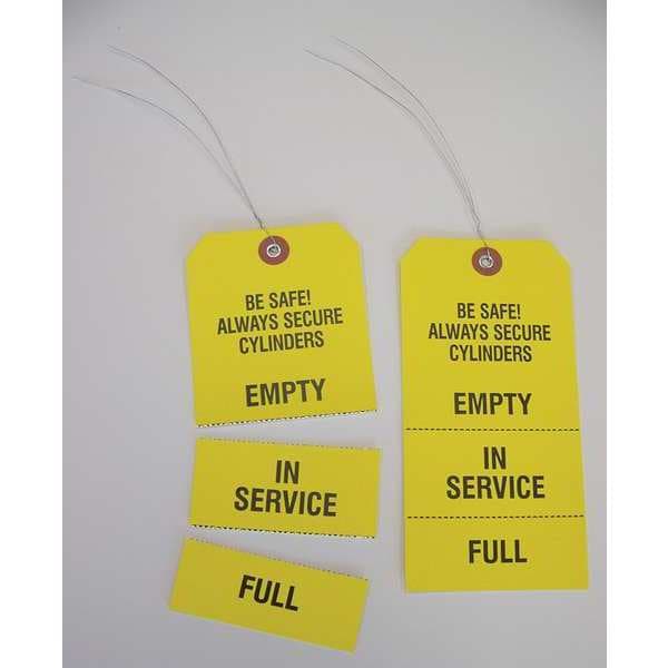 Badger Tag & Label Yellow Paper Tag, 6-1/4 In, PK100 499 | Zoro