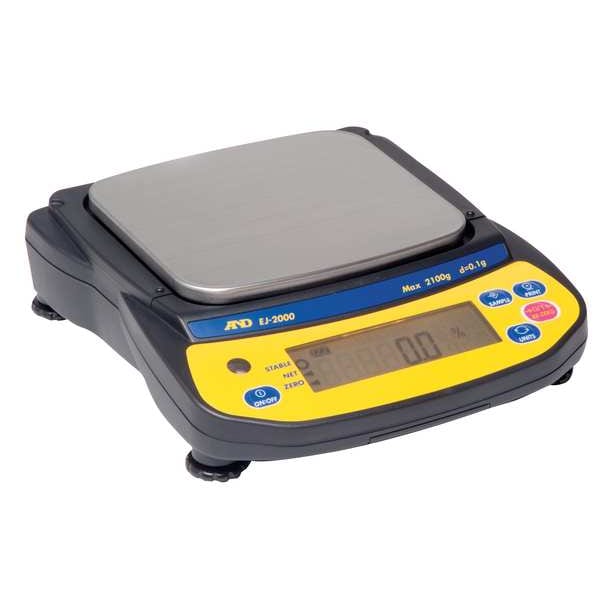 A&D Weighing Digital Compact Bench Scale 2100g Capacity EJ-2000