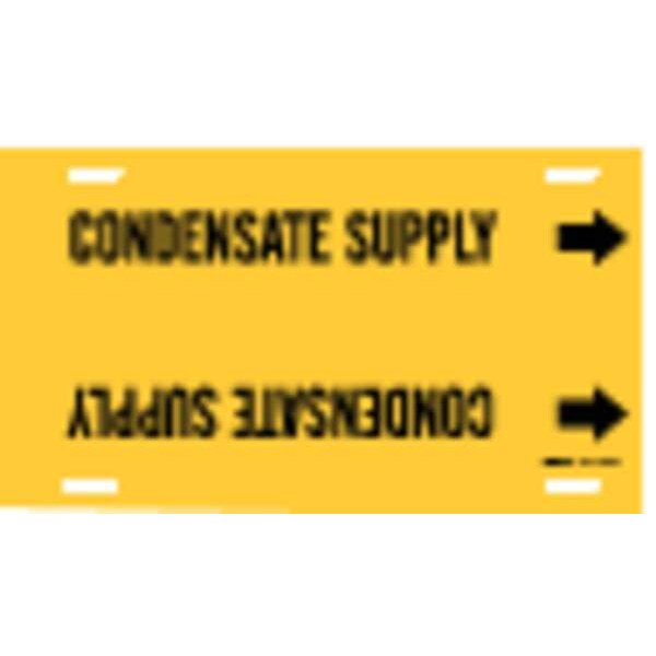 Brady Pipe Marker, Condensate Suppl8to9-7/8 In 4038-G