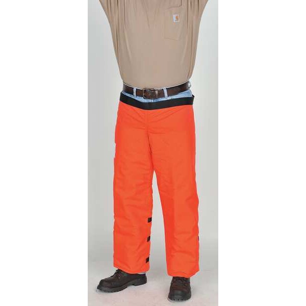 Swedepro Chain Saw Chaps, 32 In. L, Orange, Nylon 223832 | Zoro