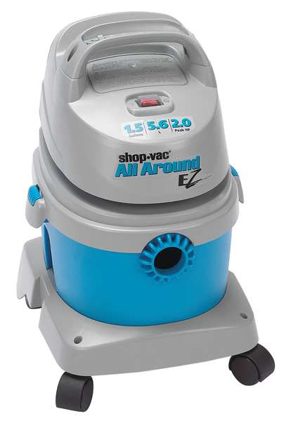 Shop-Vac All Around(R) EZ Wet/Dry Vacuum, 1-1/4" Hose Dia., Standard 120 cfm 5895100