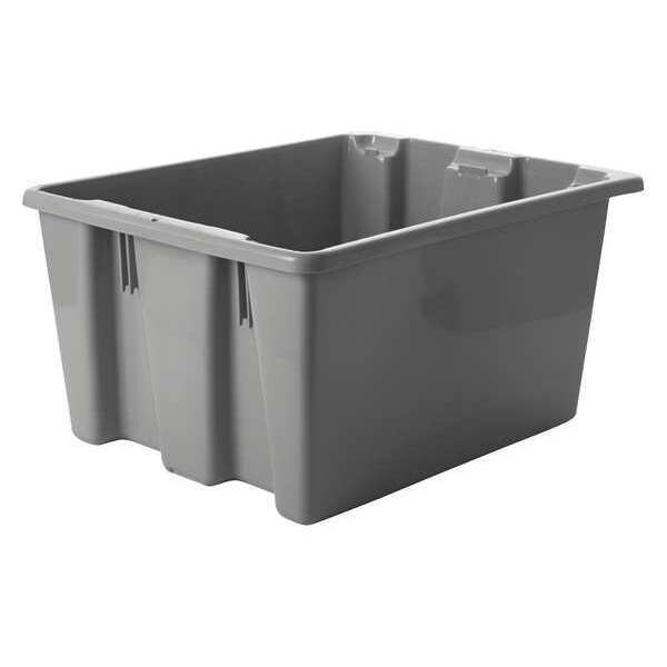 Rubbermaid FG172100GRAY 31.00 Gray Stack and Nest Bin, 191/2"L x 151