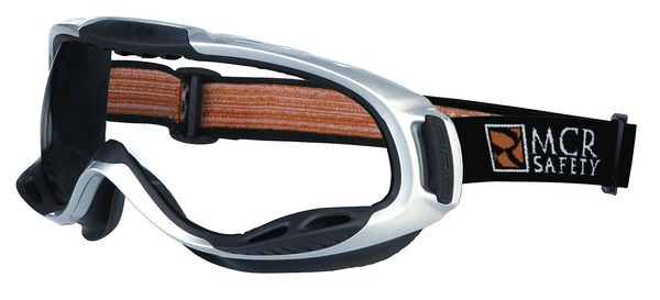 Mcr Safety Safety Goggles, Clear Anti-Fog, Scratch-Resistant Lens, PGX1 Series PGX110AF
