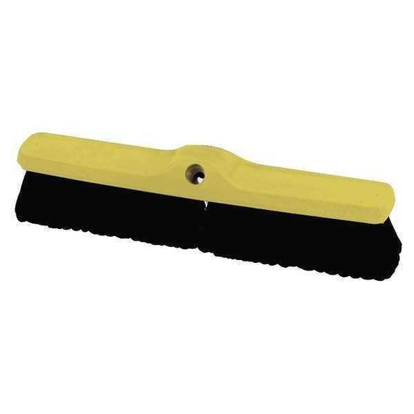 Rubbermaid Commercial 18 in Sweep Face Push Broom, Black FG9B0600BLA
